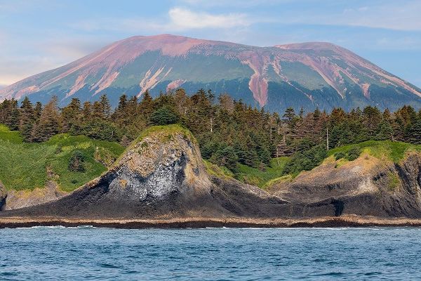 Alaska-Sitka Landscape with St Lazaria Island and Mount Edgecumbe